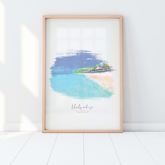 Winter Wedding Venue - Watercolor