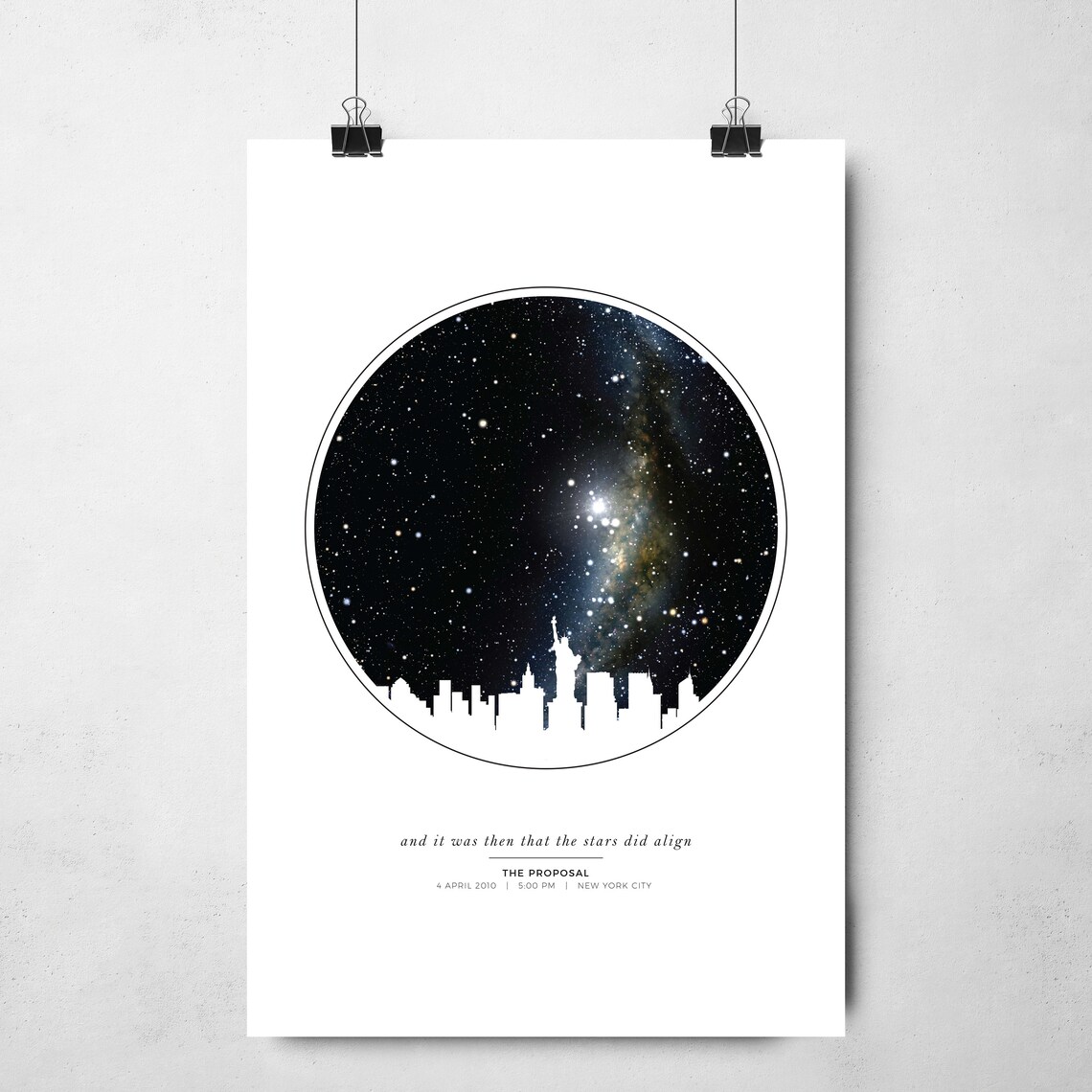 Personalized City Skyline Star Map Art Print - Image 4