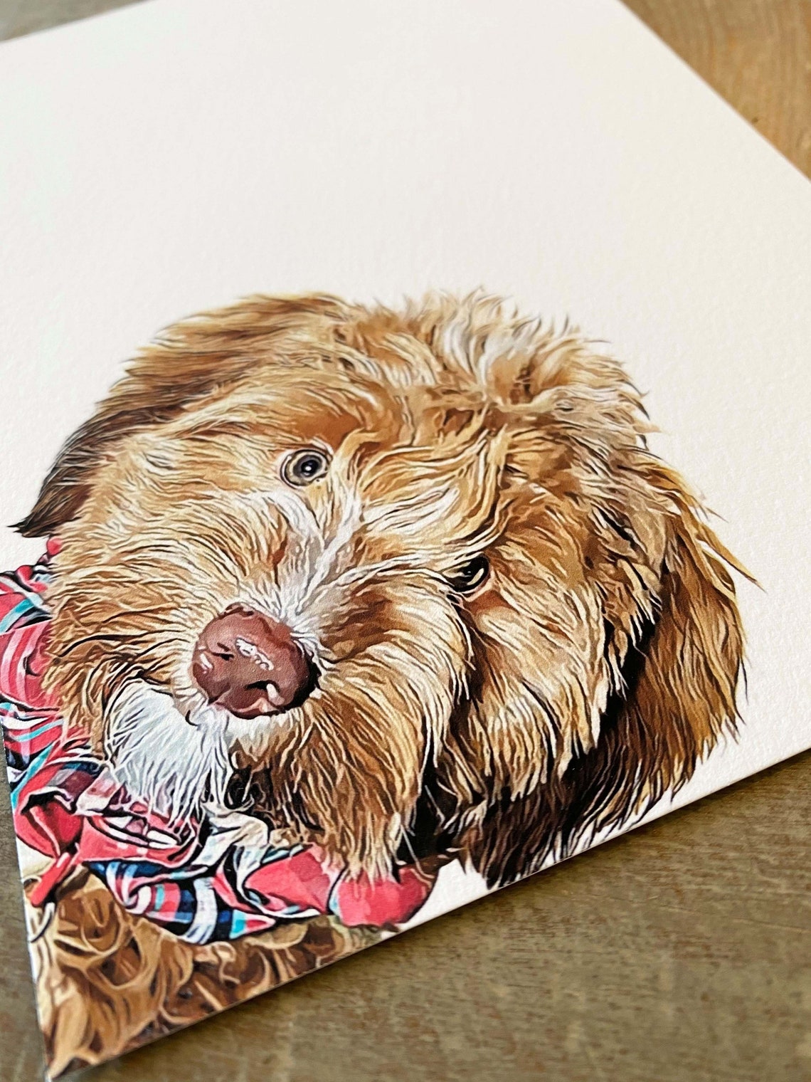 Custom Pet Portrait From Photo Art Print - Image 2