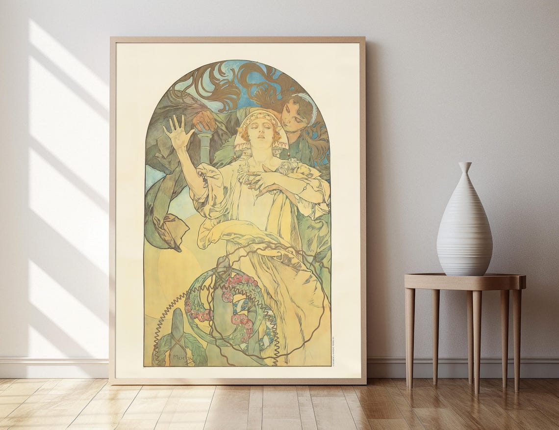 De Forest Phonofilm 1927 Alphonse Mucha Print