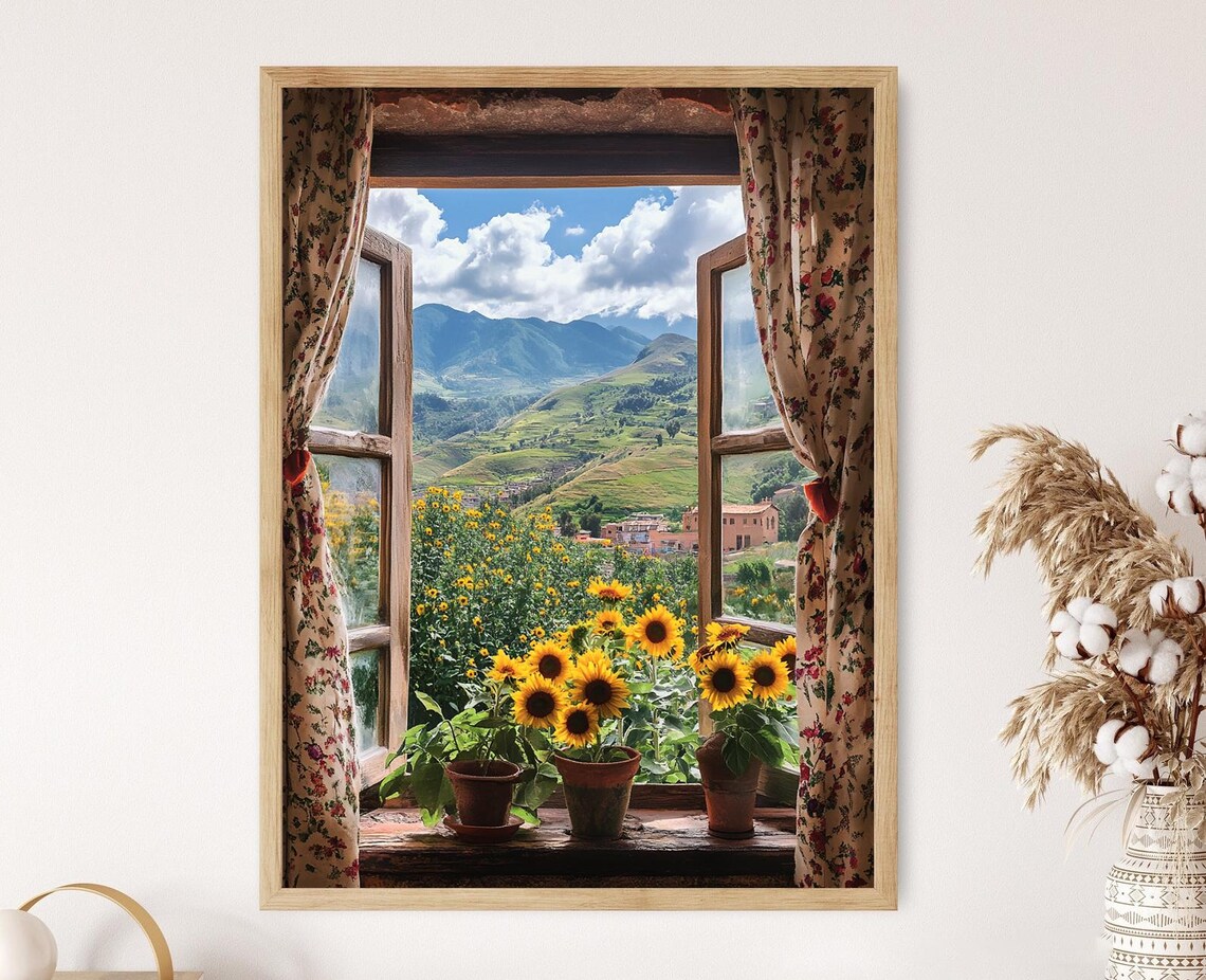 Mrida Open Window View, Andes Mountains Poster