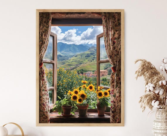 Mrida Open Window View, Andes Mountains Poster