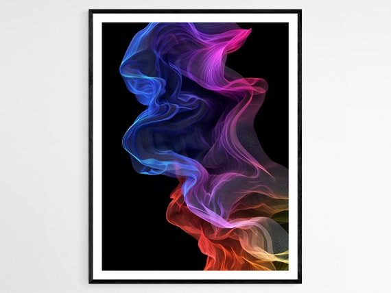 Surreal Geometric Art Print Elegant Bedroom Wall Accent Tranquil Home Art Anniversary Gift Idea