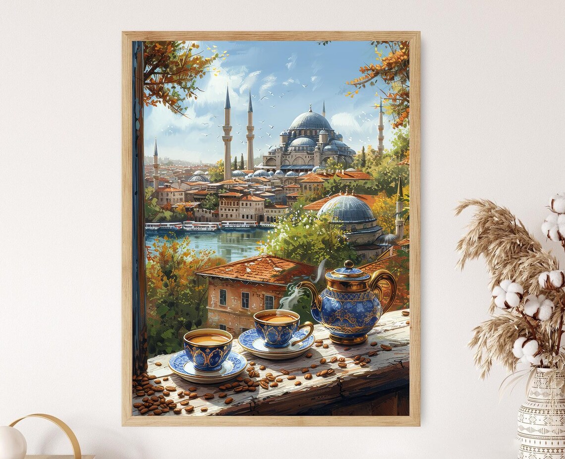 Traditional Turkish Coffee Set Art Print