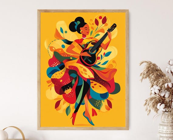 Rumba Catalana Art Print, Lively Dance