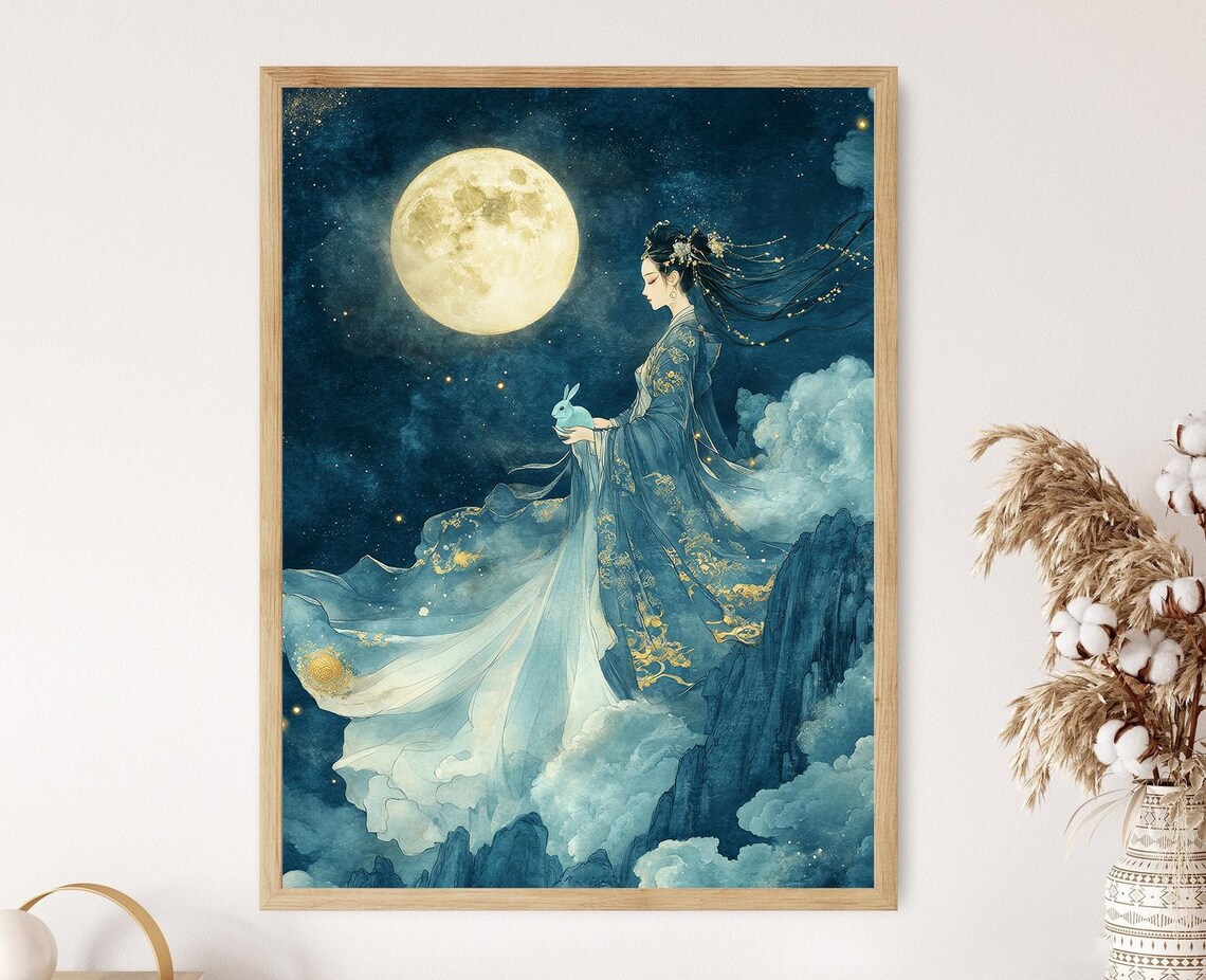 Goddess Of The Moon Art Print, Chinese Mythology
