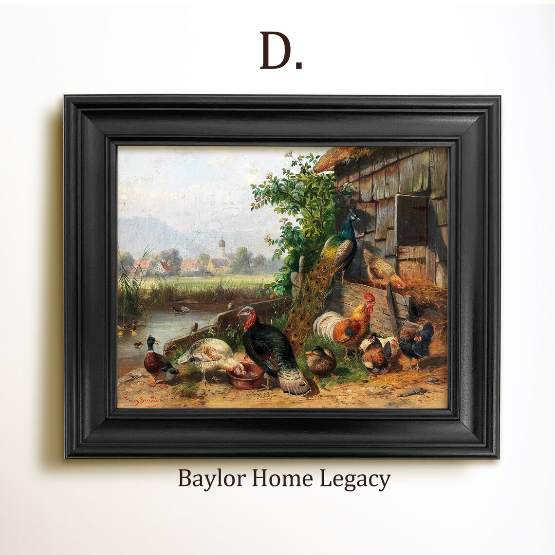 Vintage Rustic Poultry Barnyard Farmhouse Art Print - Image 2