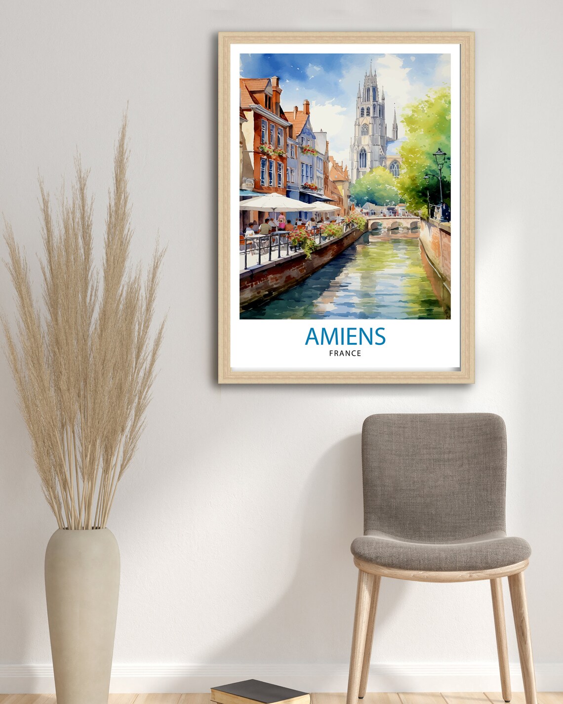 Amiens France Travel Poster, Europe Wall Decor - Image 3