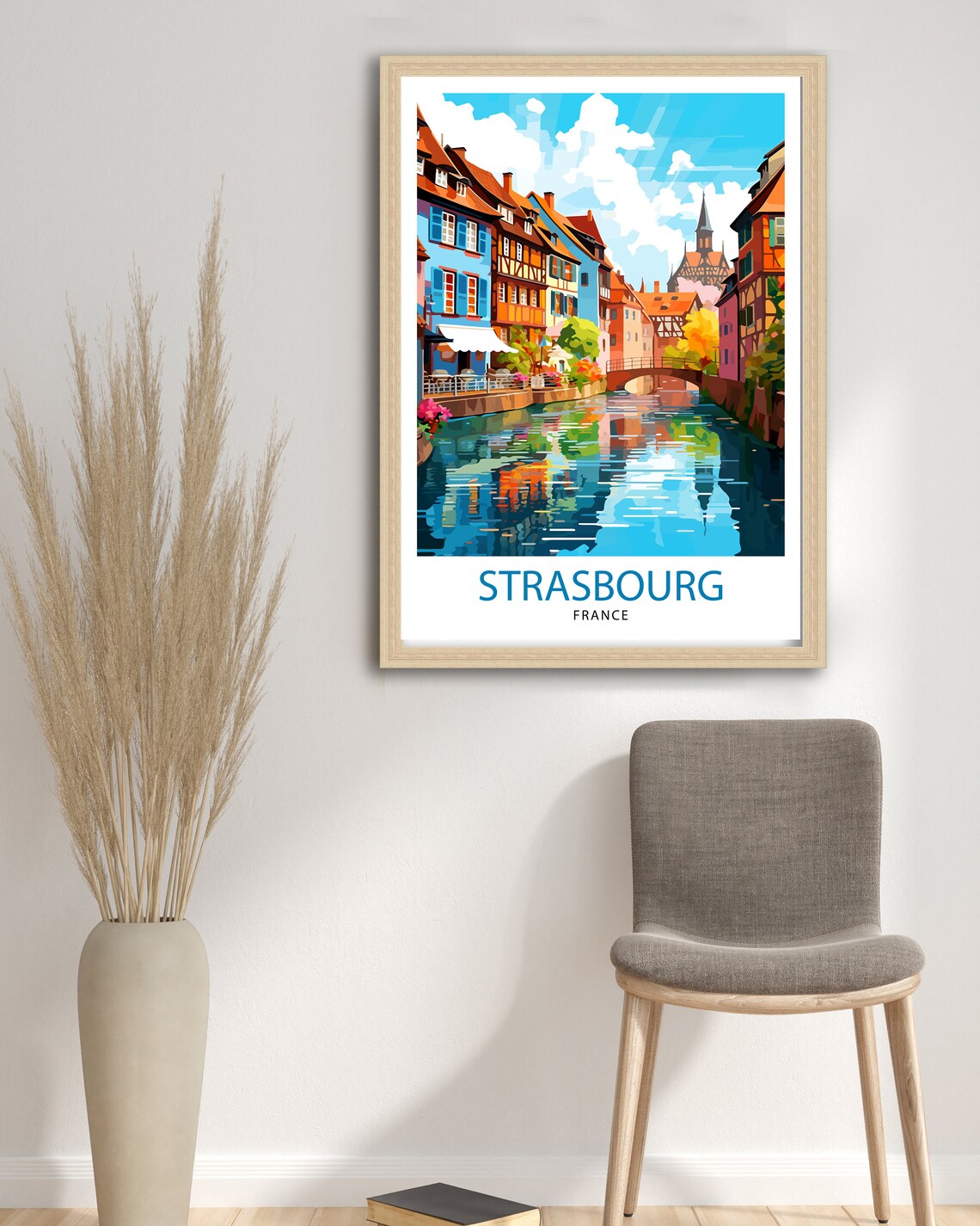 Strasbourg France Travel Poster, Europe Wall Decor - Image 3
