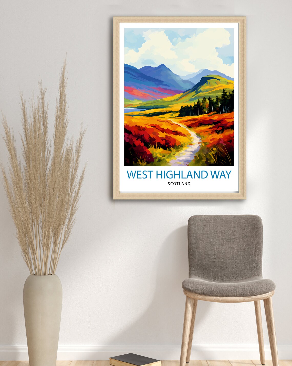 West Highland Way Scotland Art Print, Hiking Trail - Image 3
