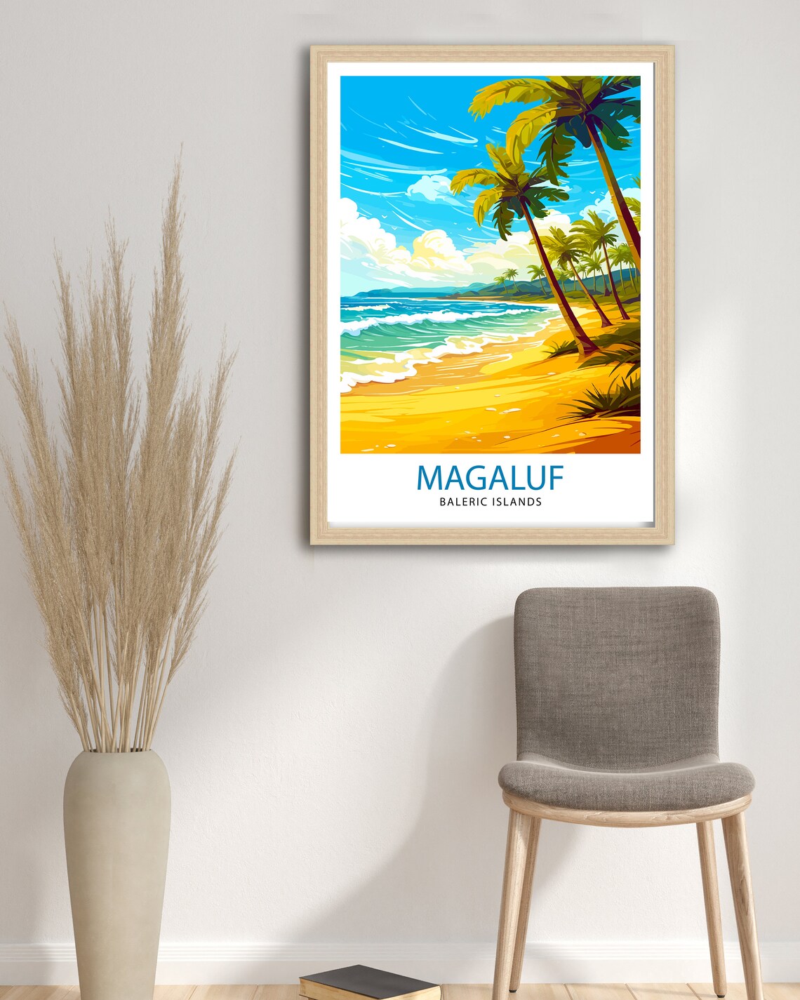 Magaluf Balearic Islands Travel Poster, Spain - Image 3