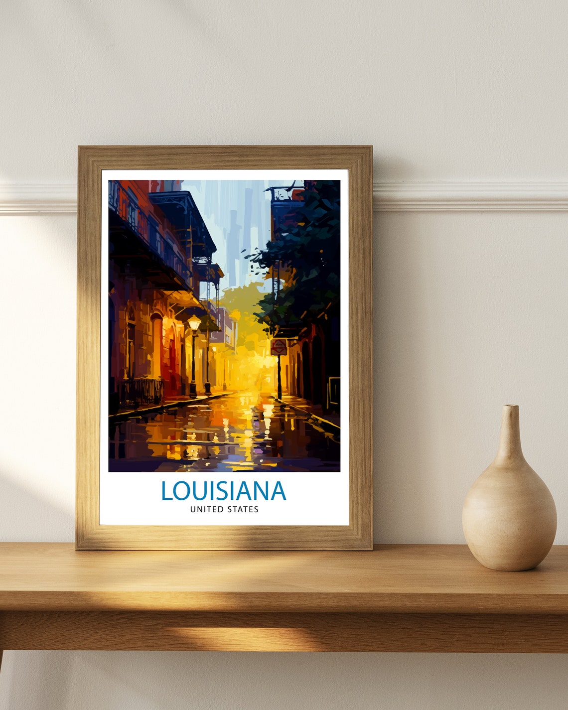 Louisiana United States Travel Print Louisiana Wall Decor Louisiana Poster Usa Travel Prints Louisiana Art Print Louisiana - Image 2