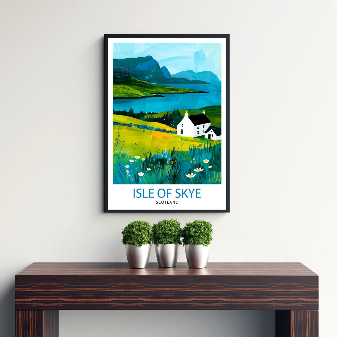 Isle Of Skye Scotland Travel Poster, Scottish Decor - Image 2
