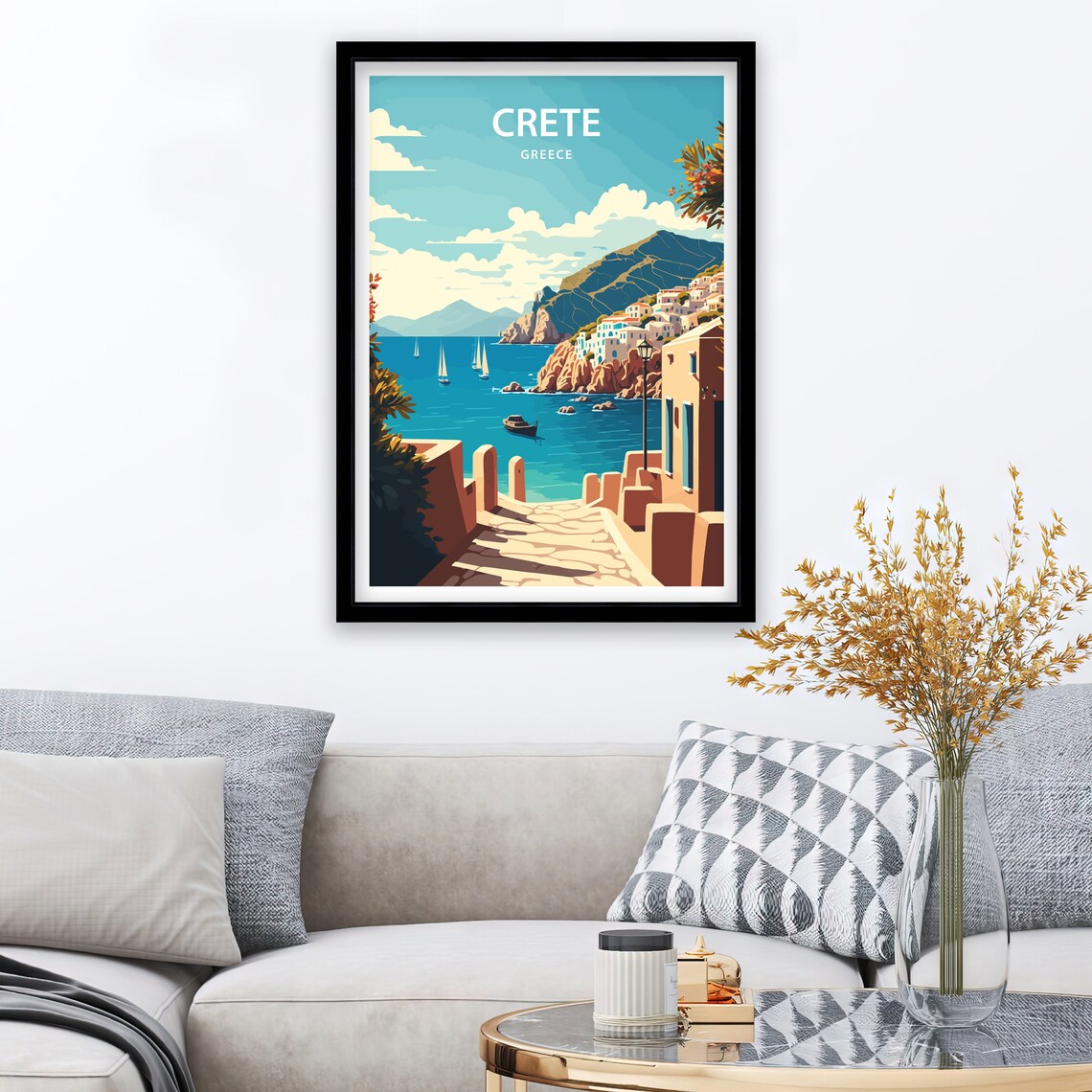 Crete Travel Poster, Greece Art Print - Image 2
