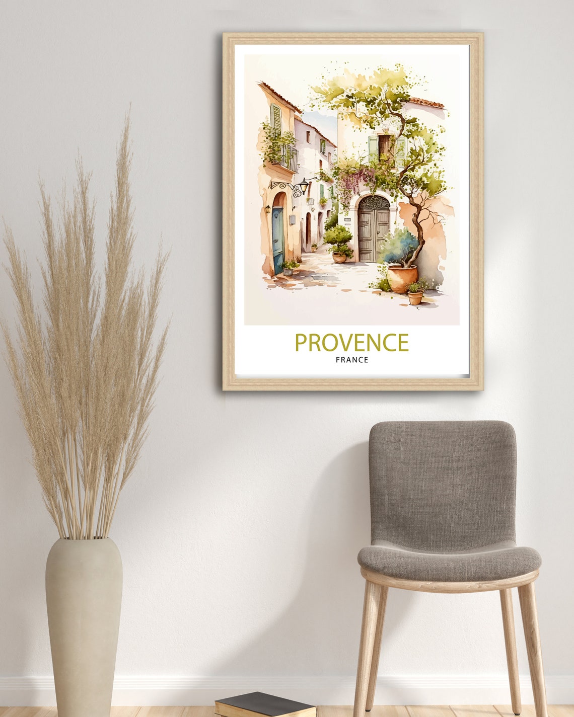 Provence France Travel Print Provence Wall Decor Provence Home Living Decor Provence France Illustration Travel Poster Gift For Provence - Image 3