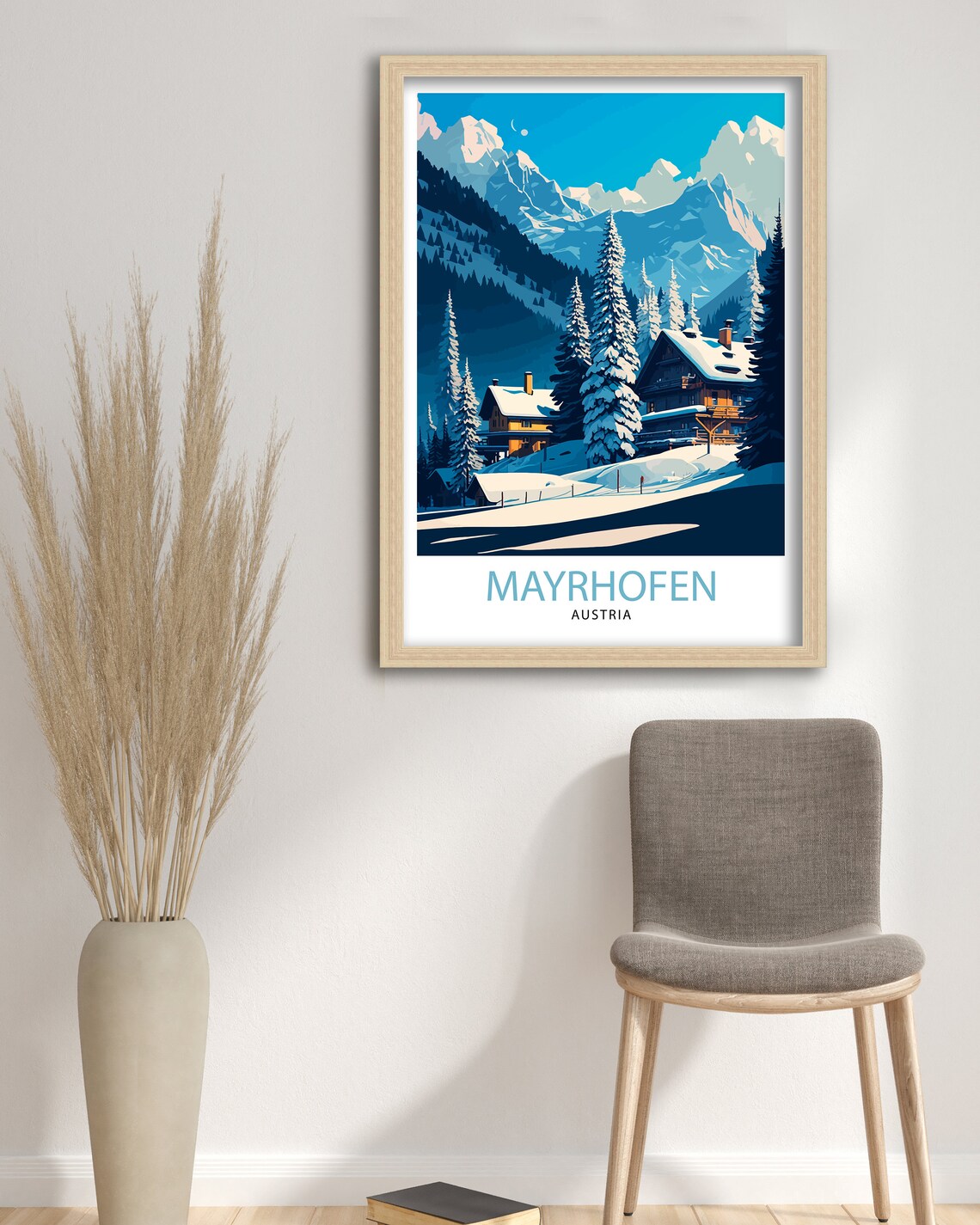 Mayrhofen Austria Travel Poster, Europe Wall Decor - Image 2