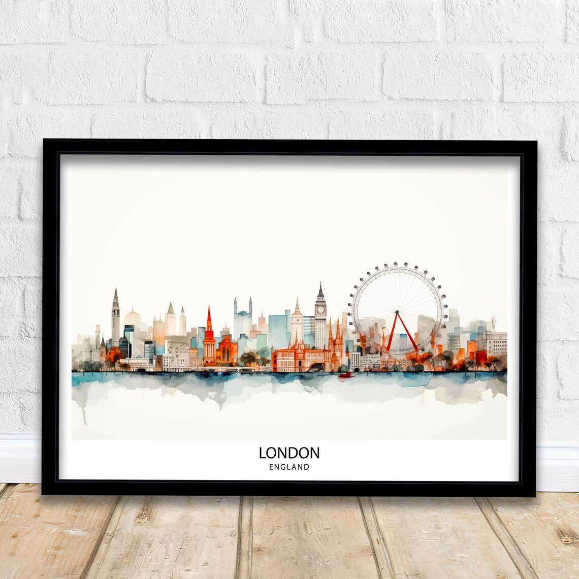 London England Travel Poster, UK Travel Decor