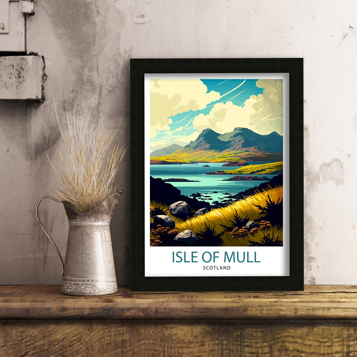 Isle Of Mull Scotland Travel Poster, Home Decor - Image 3