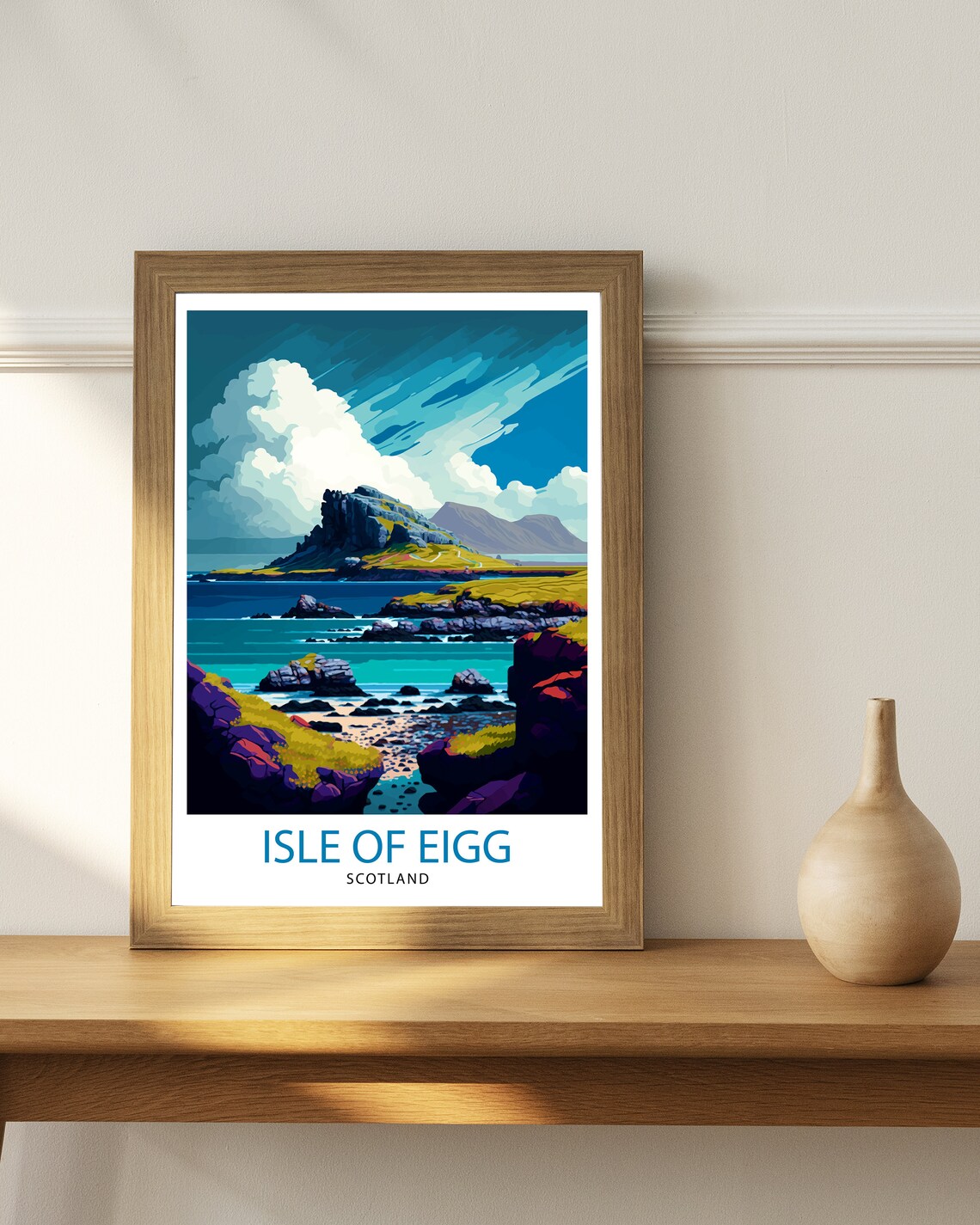 Isle Of Eigg Scotland Travel Poster, Place Decor - Image 2