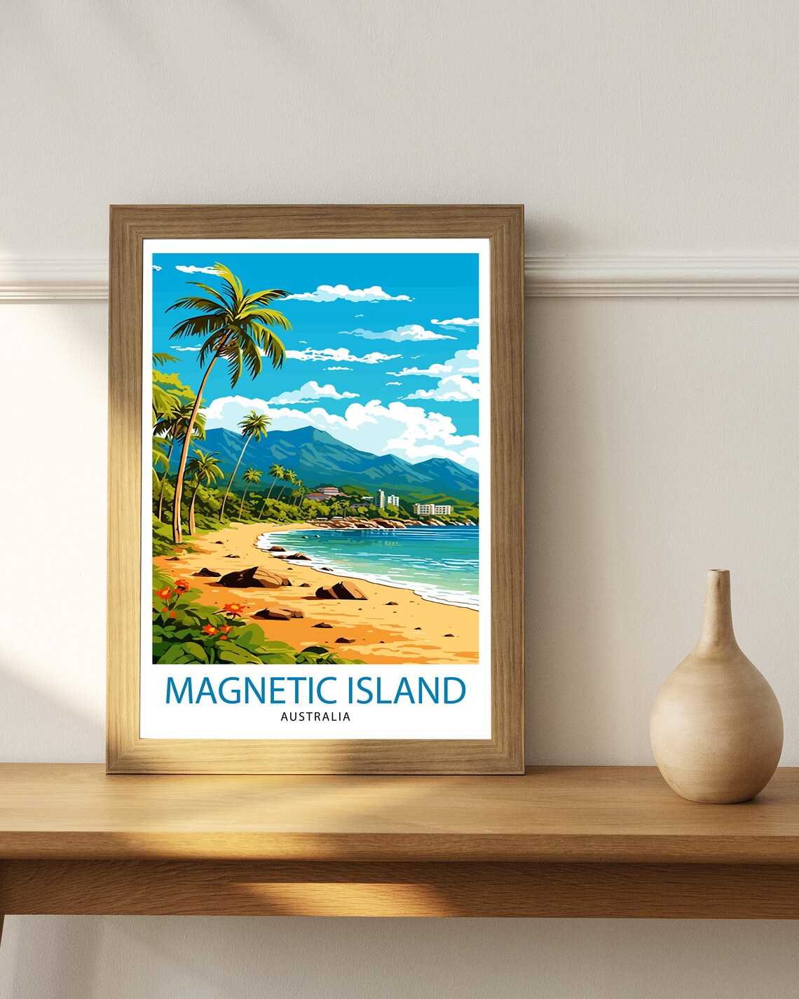 Magnetic Island Travel Poster, Tropical Island Art - Image 2