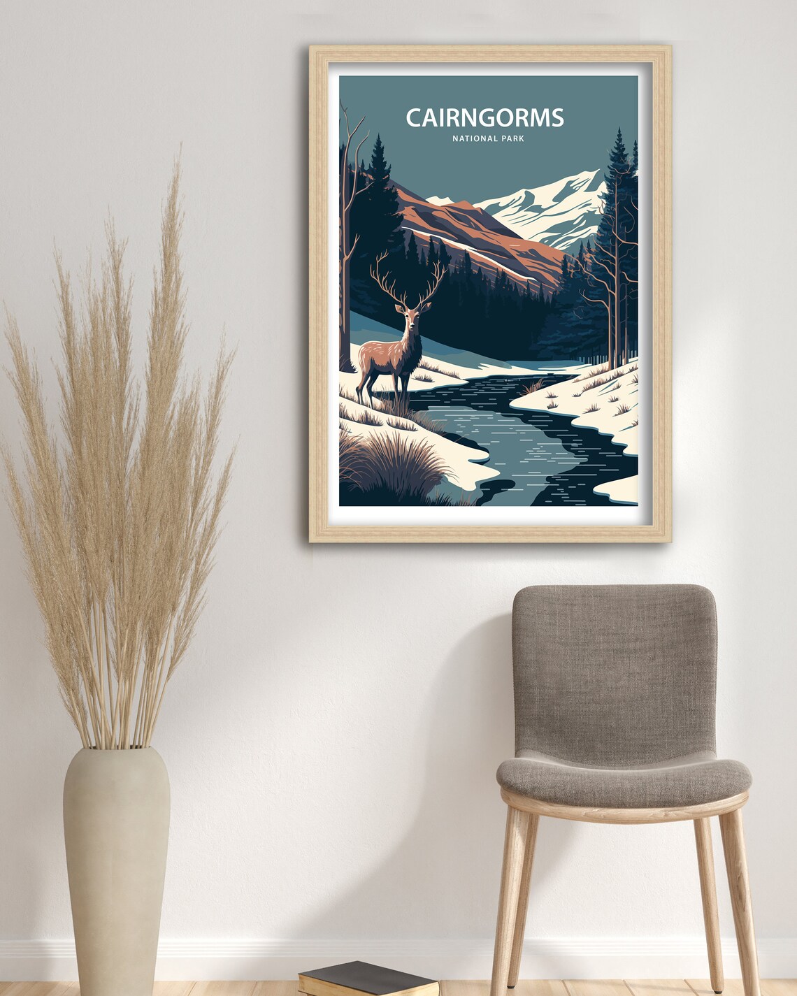 Cairngorms National Park Travel Poster, Scottish Highlands - Image 3