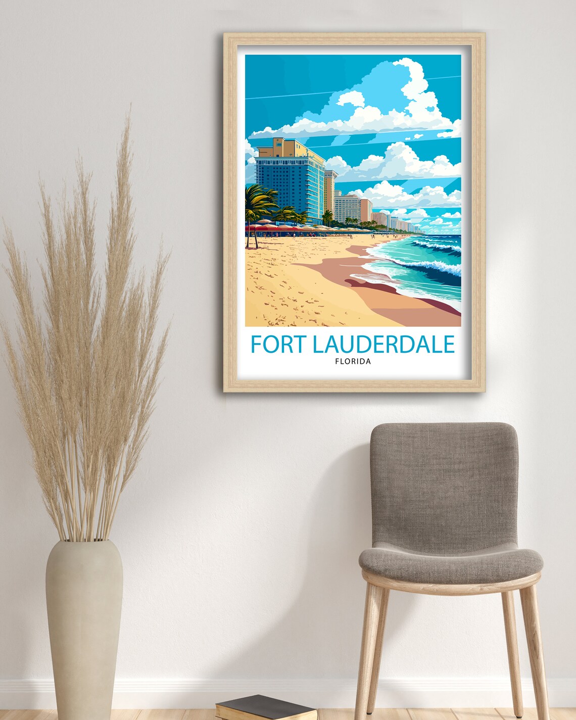 Fort Lauderdale Travel Poster, Florida Beach Decor - Image 3