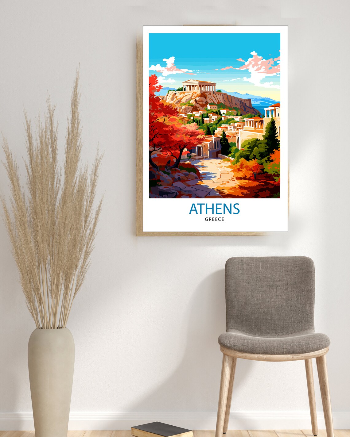 Athens Greece Travel Poster, Europe Wall Decor - Image 3
