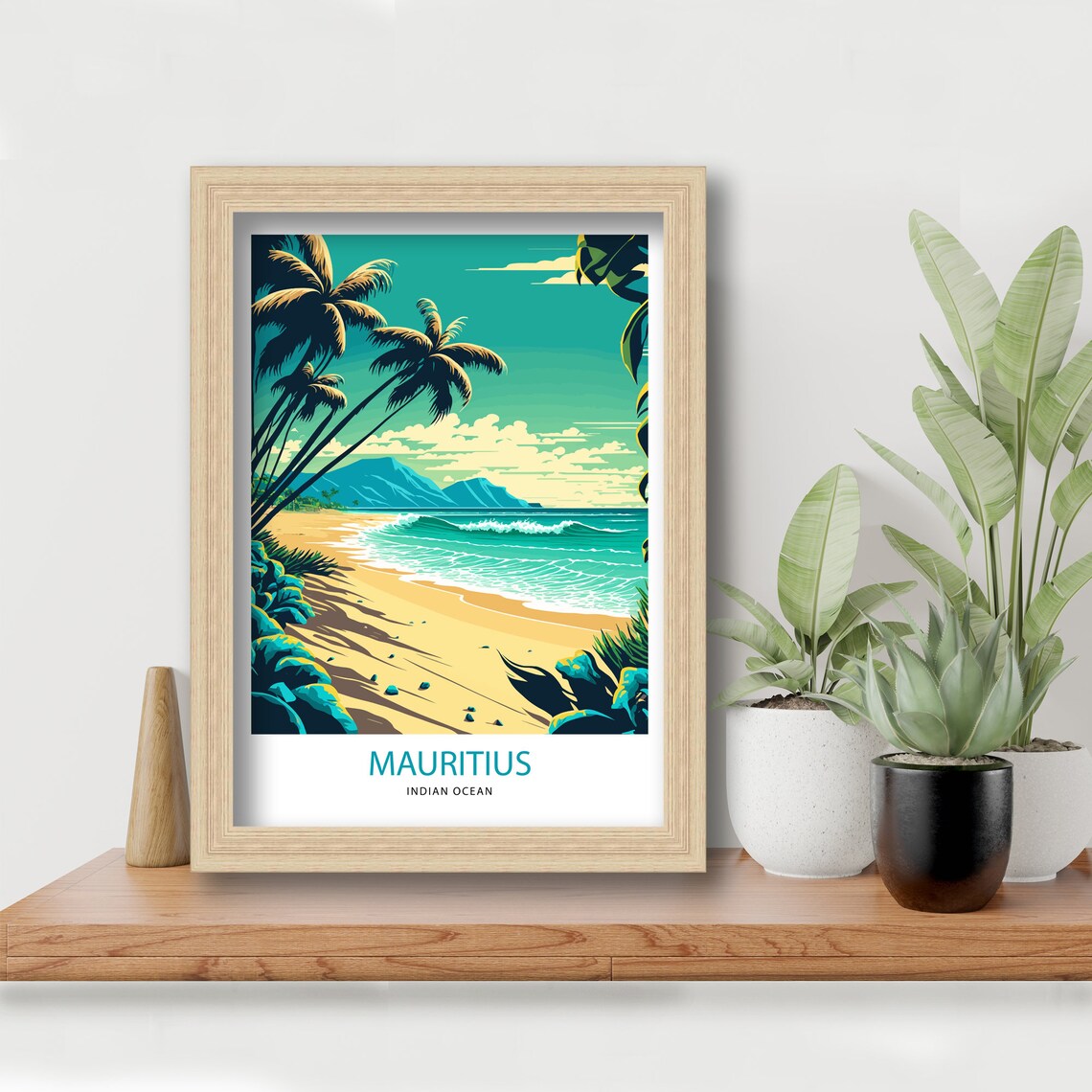 Mauritius Travel Poster, Place-Name Wall Art Print - Image 3