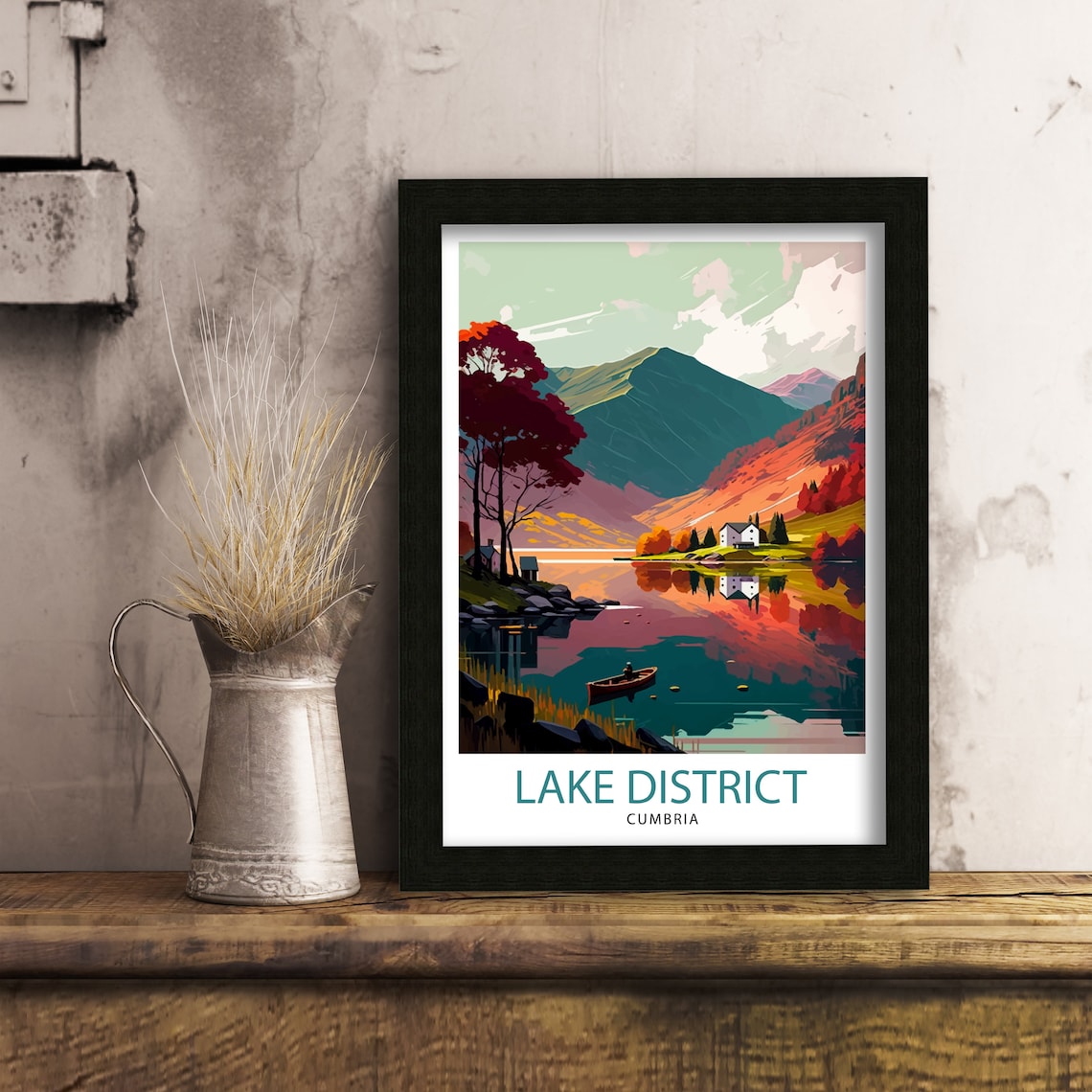 Lake District Cumbria Travel Poster, Home Decor - Image 2
