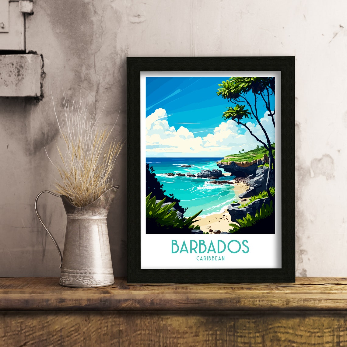 Barbados Caribbean Travel Poster Print - Image 3