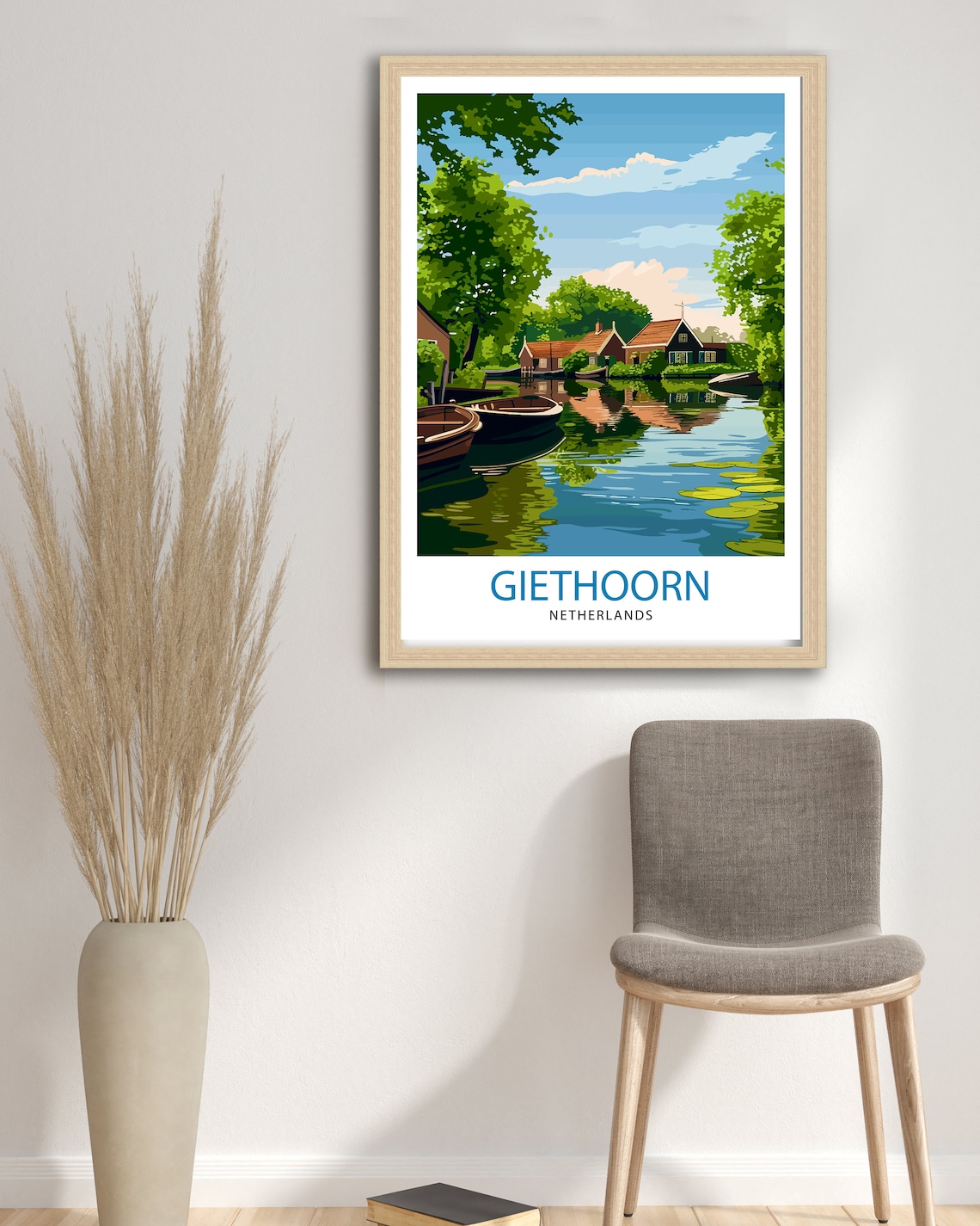Giethoorn Netherlands Venice of the North Canal Village Travel Poster - Image 2