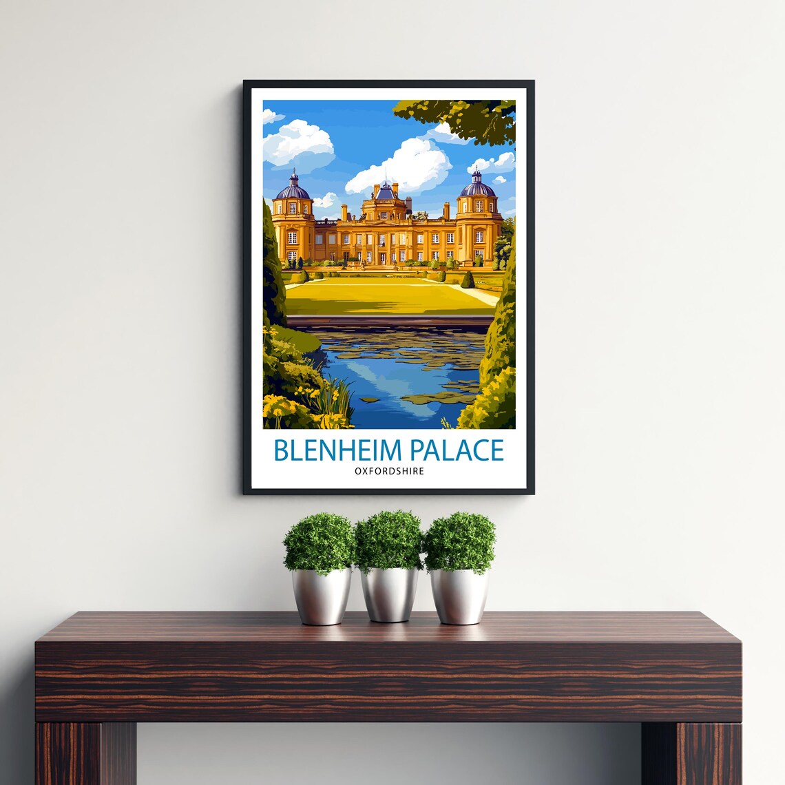 Blenheim Palace Oxfordshire Baroque Palace Lake Gardens Poster - Image 3