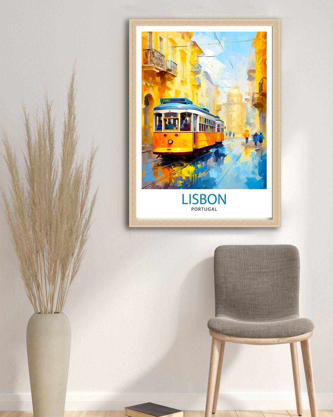 Lisbon Portugal Travel Print Wall Decor Lisbon Poster Portugal Travel Prints Lisbon Art Print Lisbon Illustration Lisbon Wall Art - Image 2
