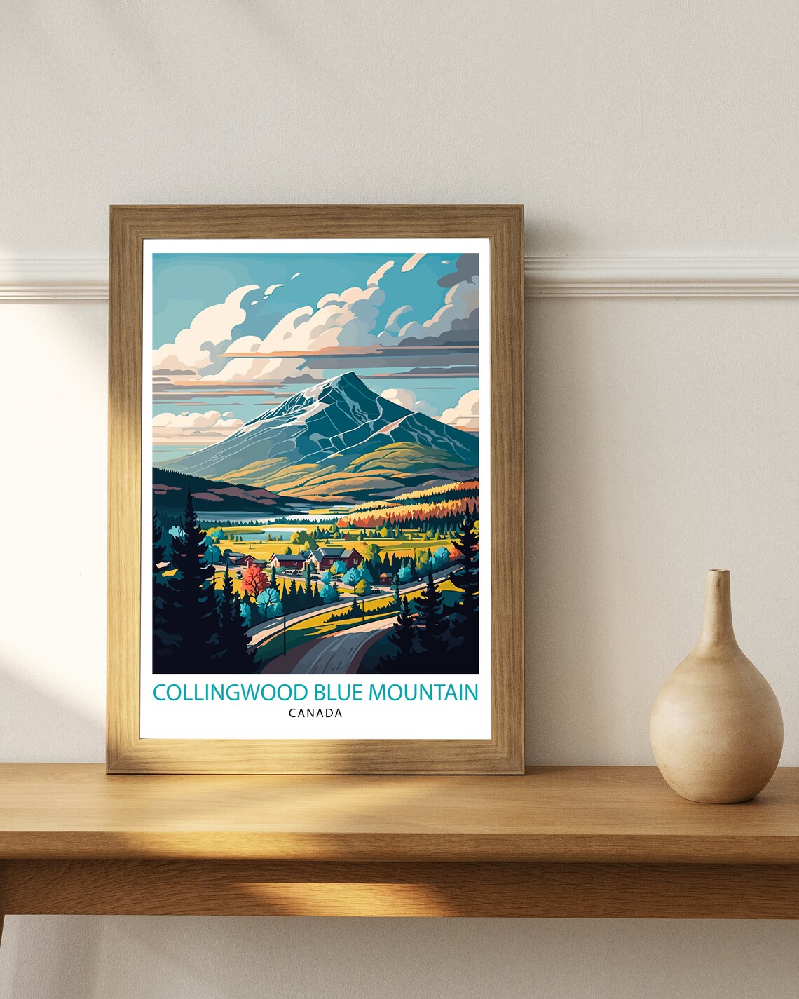 Collingwood Blue Mountain Canada Travel Poster - Image 2