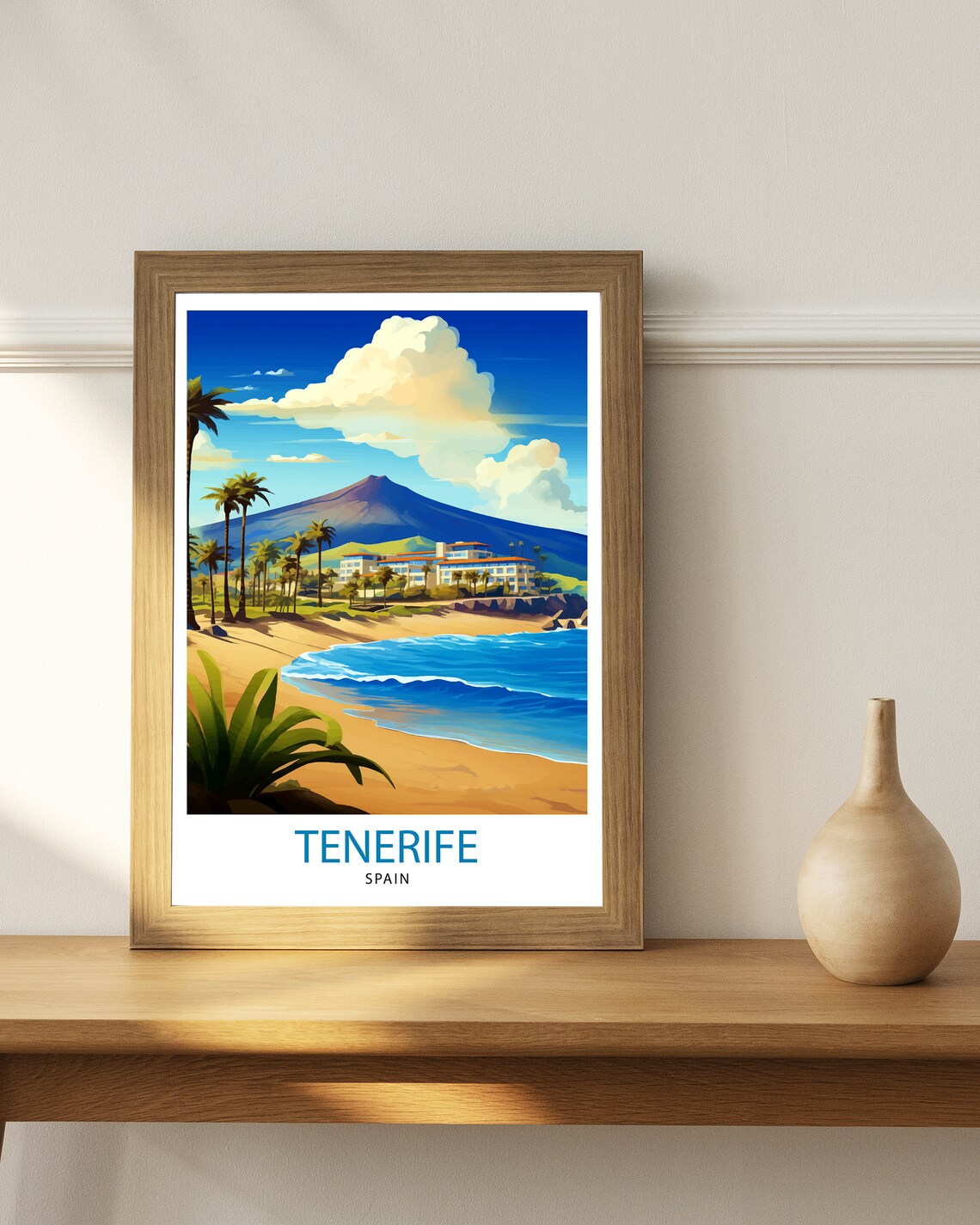 Tenerife Spain Travel Poster, Europe Wall Decor - Image 2