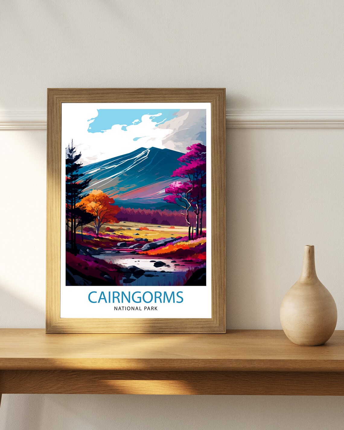Cairngorms National Park Travel Poster, Scotland - Image 2