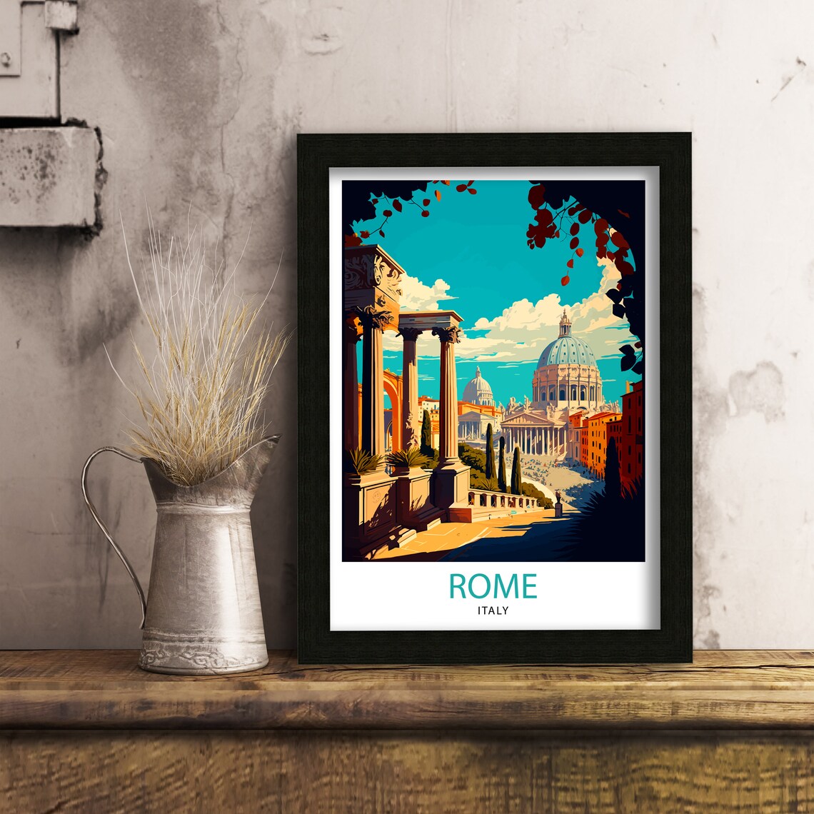 Rome Italy Travel Poster, Travel Gift For Rome - Image 3