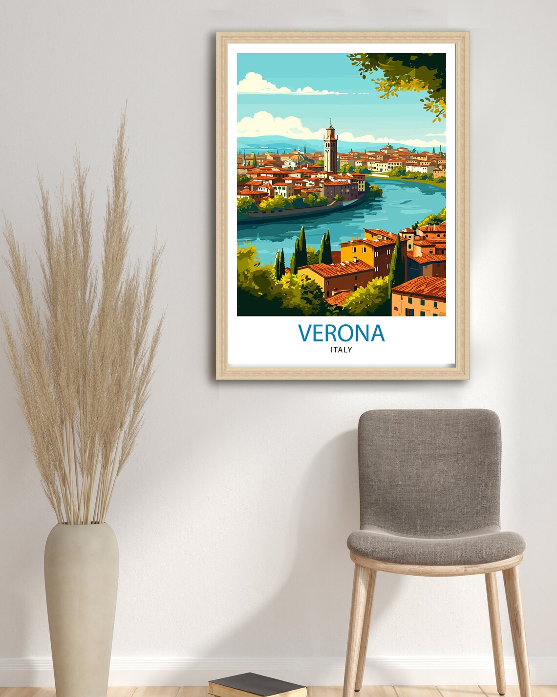 Verona Italy Travel Poster, Home Living Decor - Image 2