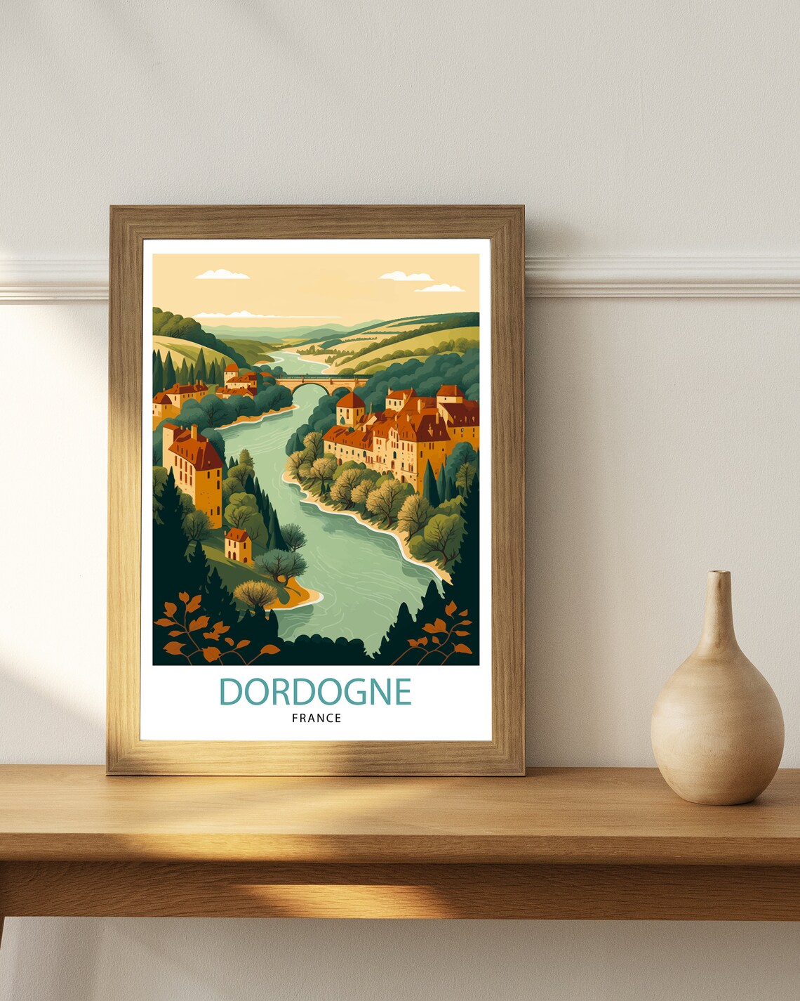 Dordogne France Travel Poster, Home Decor - Image 2