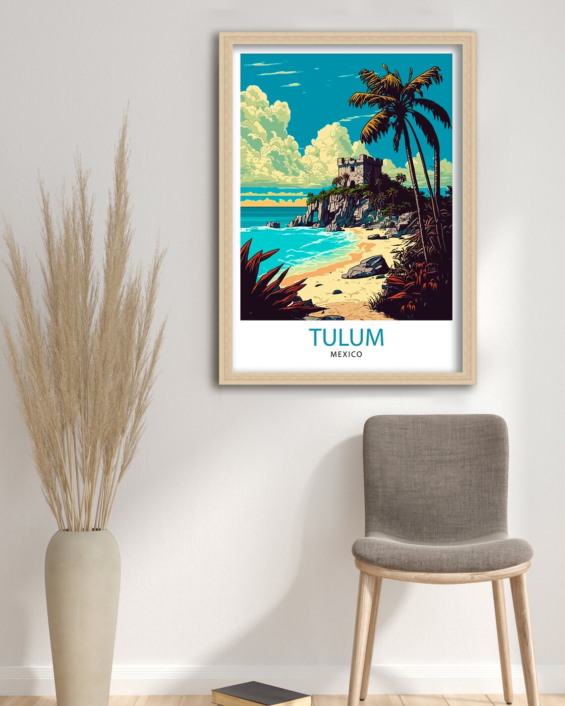 Tulum Mexico Travel Poster, Latin America Decor - Image 3