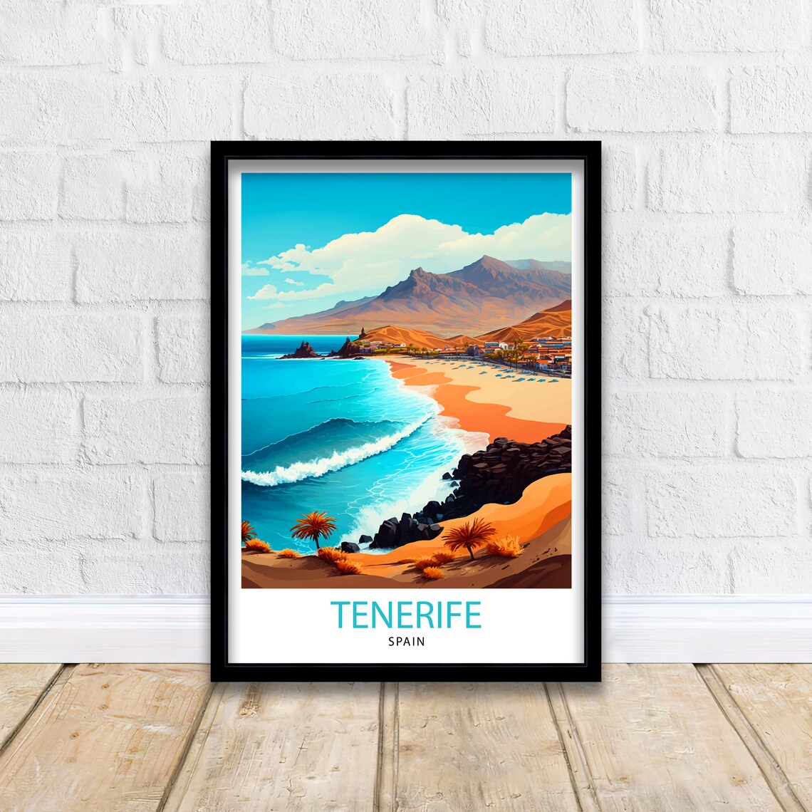 Tenerife Spain Travel Poster, Home Decor - Image 2