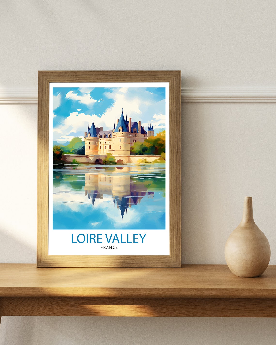 Loire Valley France Travel Print France Wall Decor Loire Valley Poster Chteaux De La Loire Prints France Art Print Loire Valley - Image 3