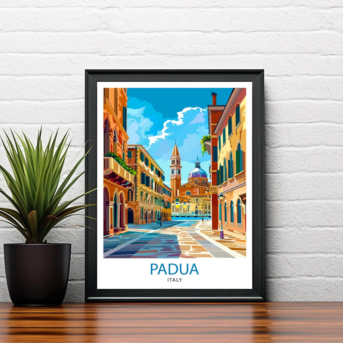 Padua Italy Travel Poster, Europe Wall Decor - Image 2