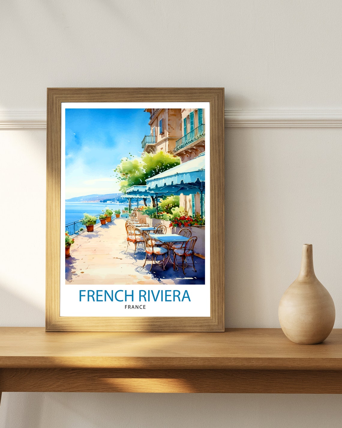 French Riviera France Travel Poster - Image 3