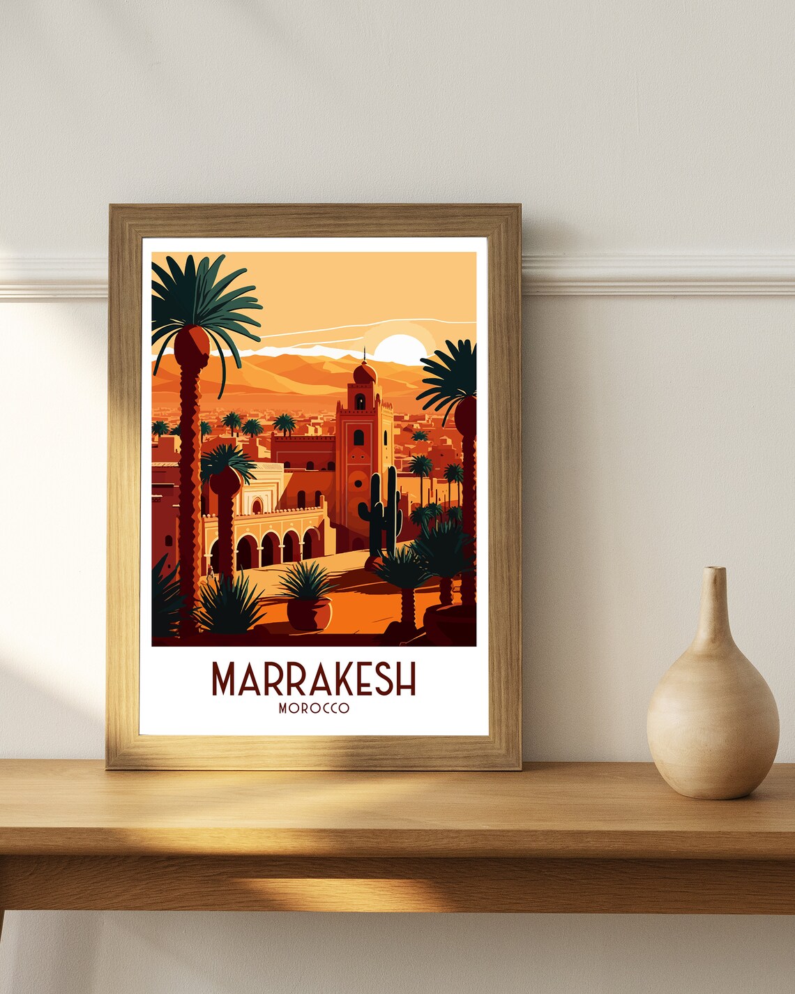 Marrakesh Travel Poster, Morocco Wall Art - Image 2