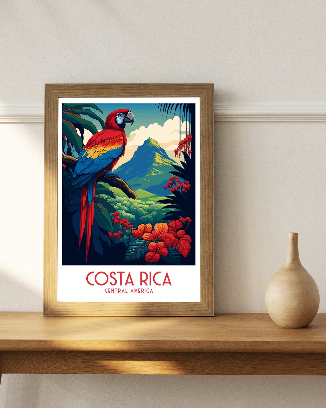 Costa Rica Travel Poster, Latin America Wall Art - Image 2