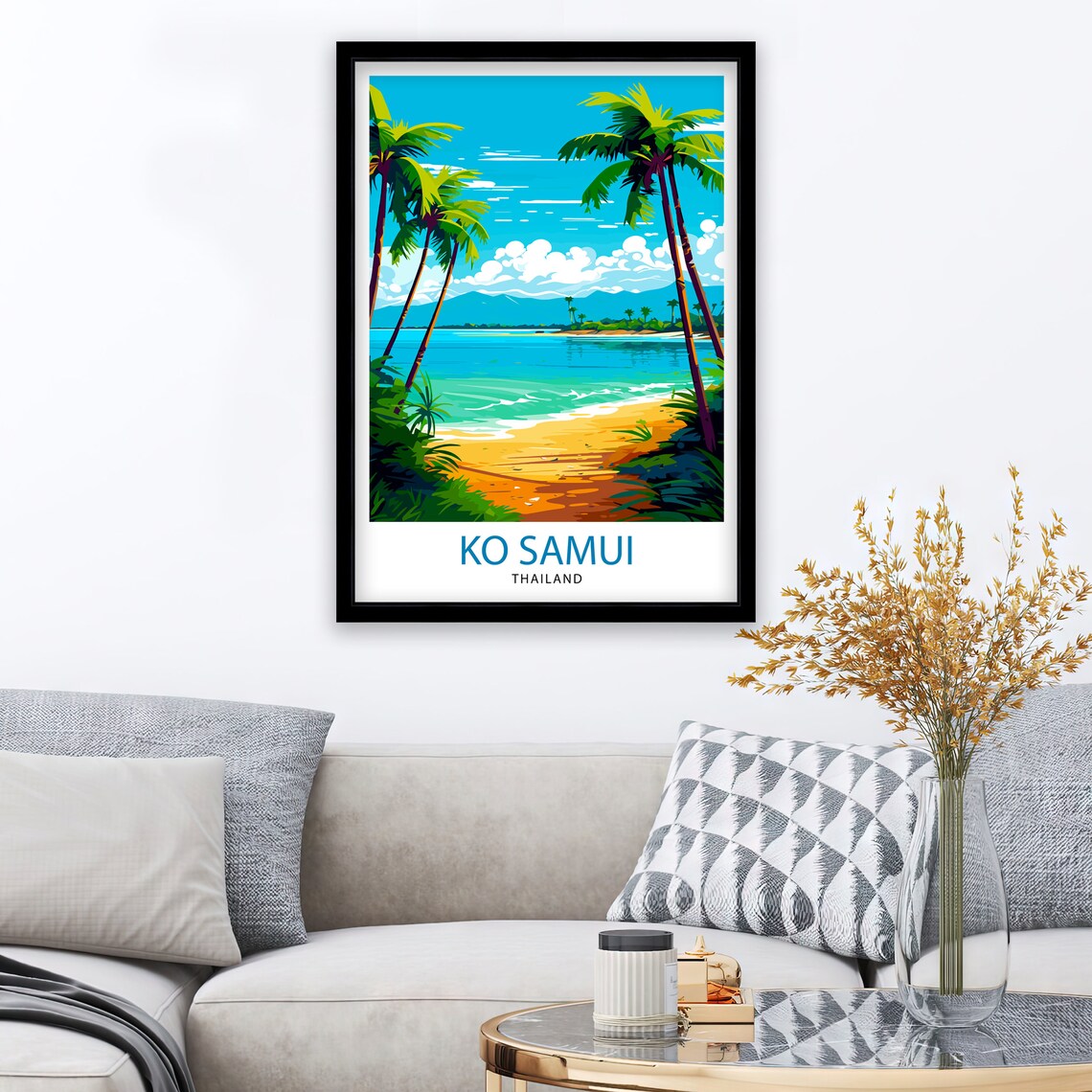 Ko Samui Thailand Travel Poster, Travel Print - Image 2