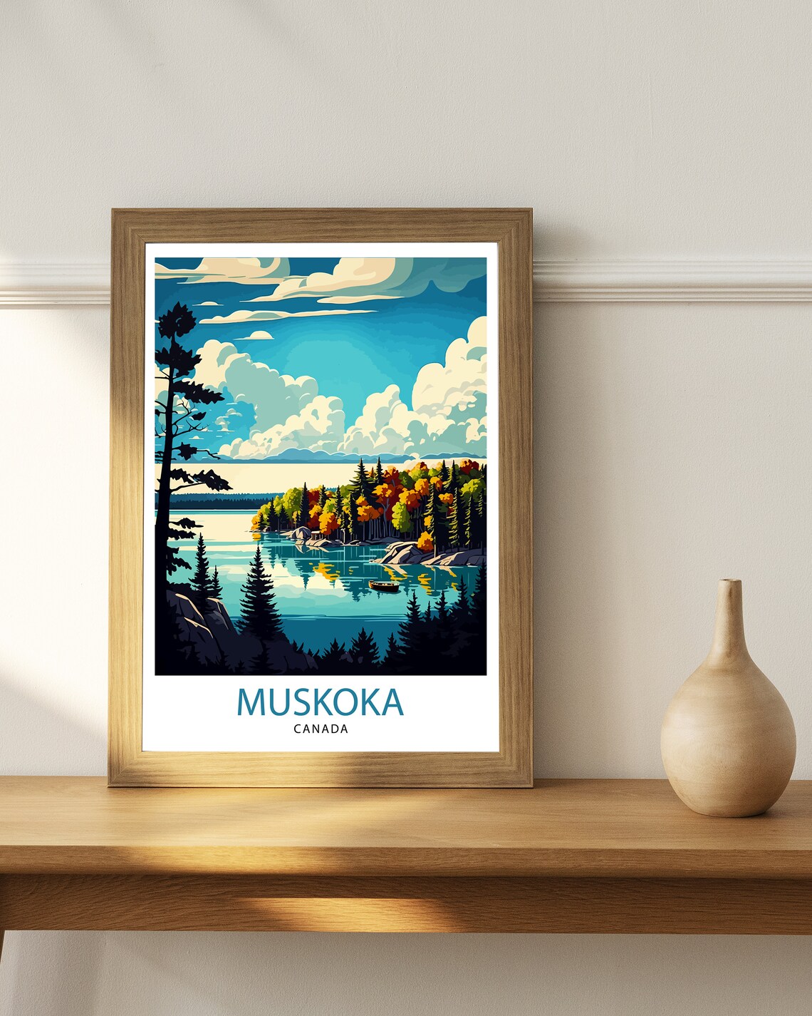 Muskoka Canada Travel Poster, Cottage Decor - Image 2