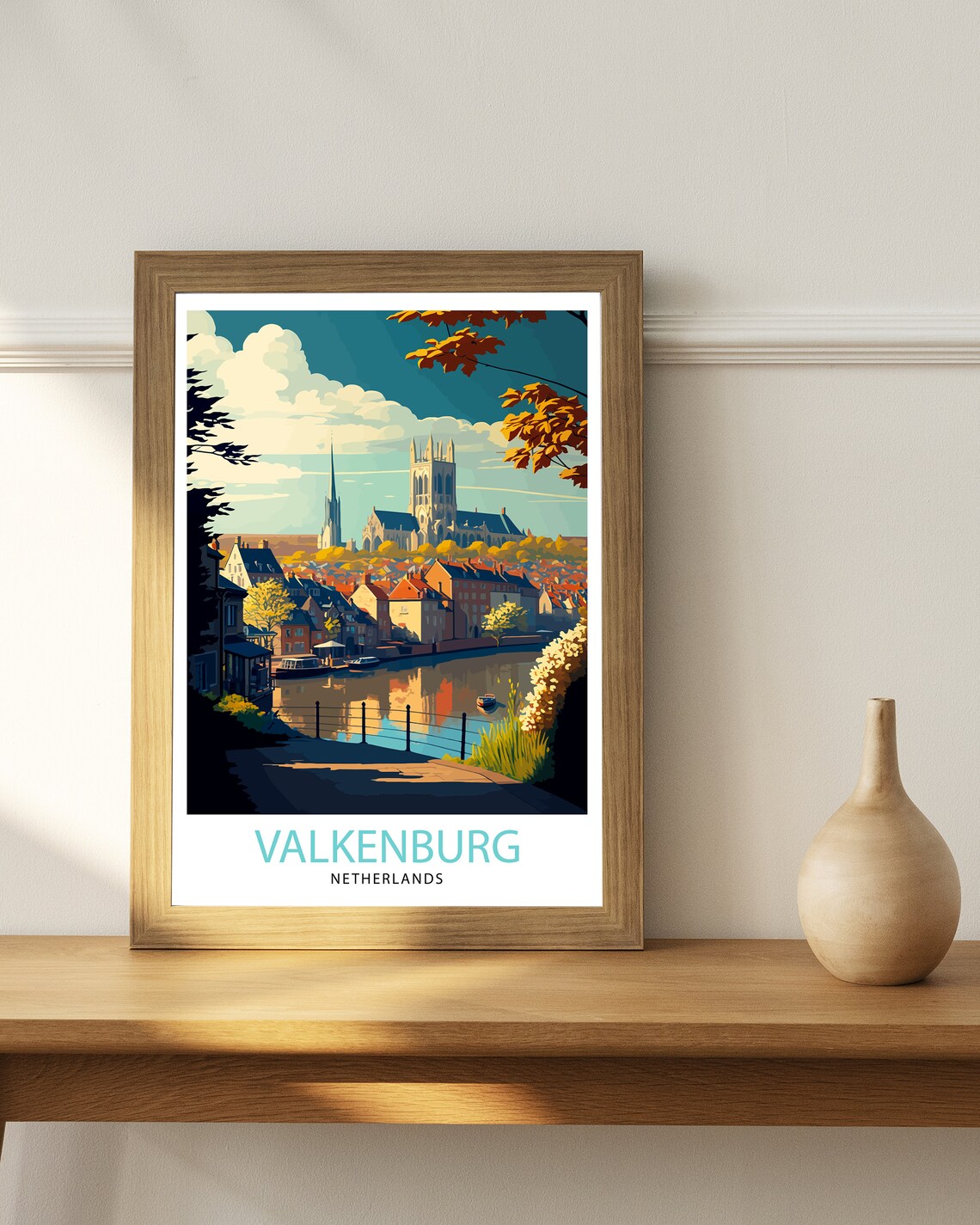 Valkenburg Netherlands Travel Poster, Place Wall Decor - Image 3