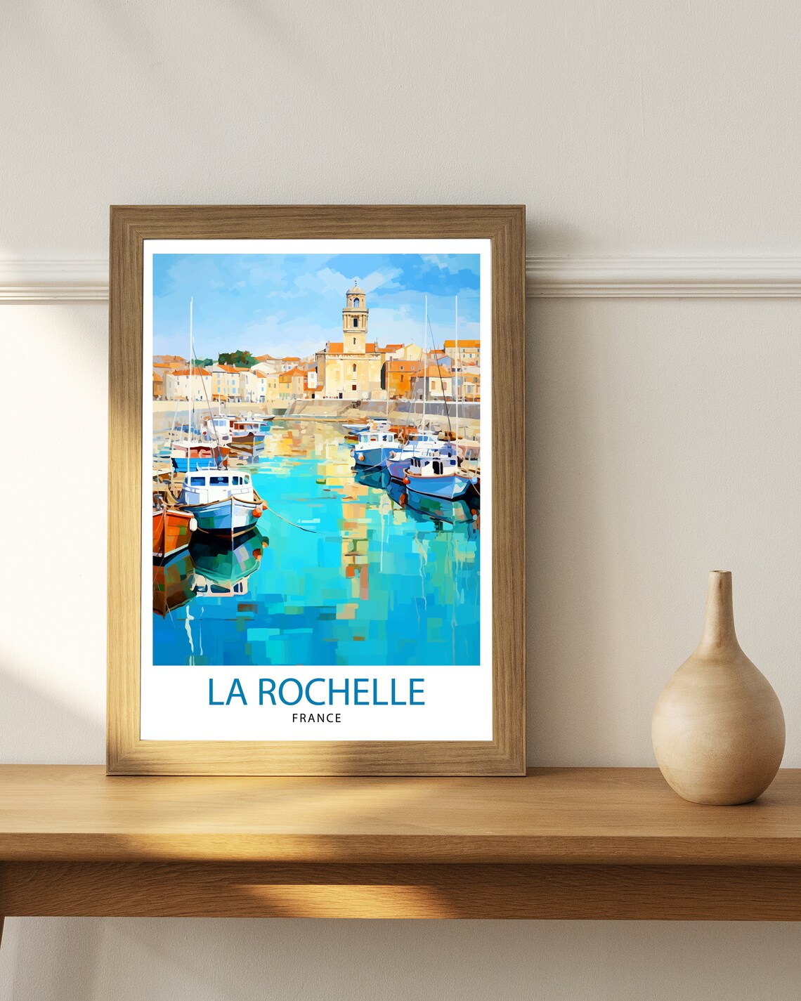 La Rochelle Travel Poster, France Illustration - Image 2